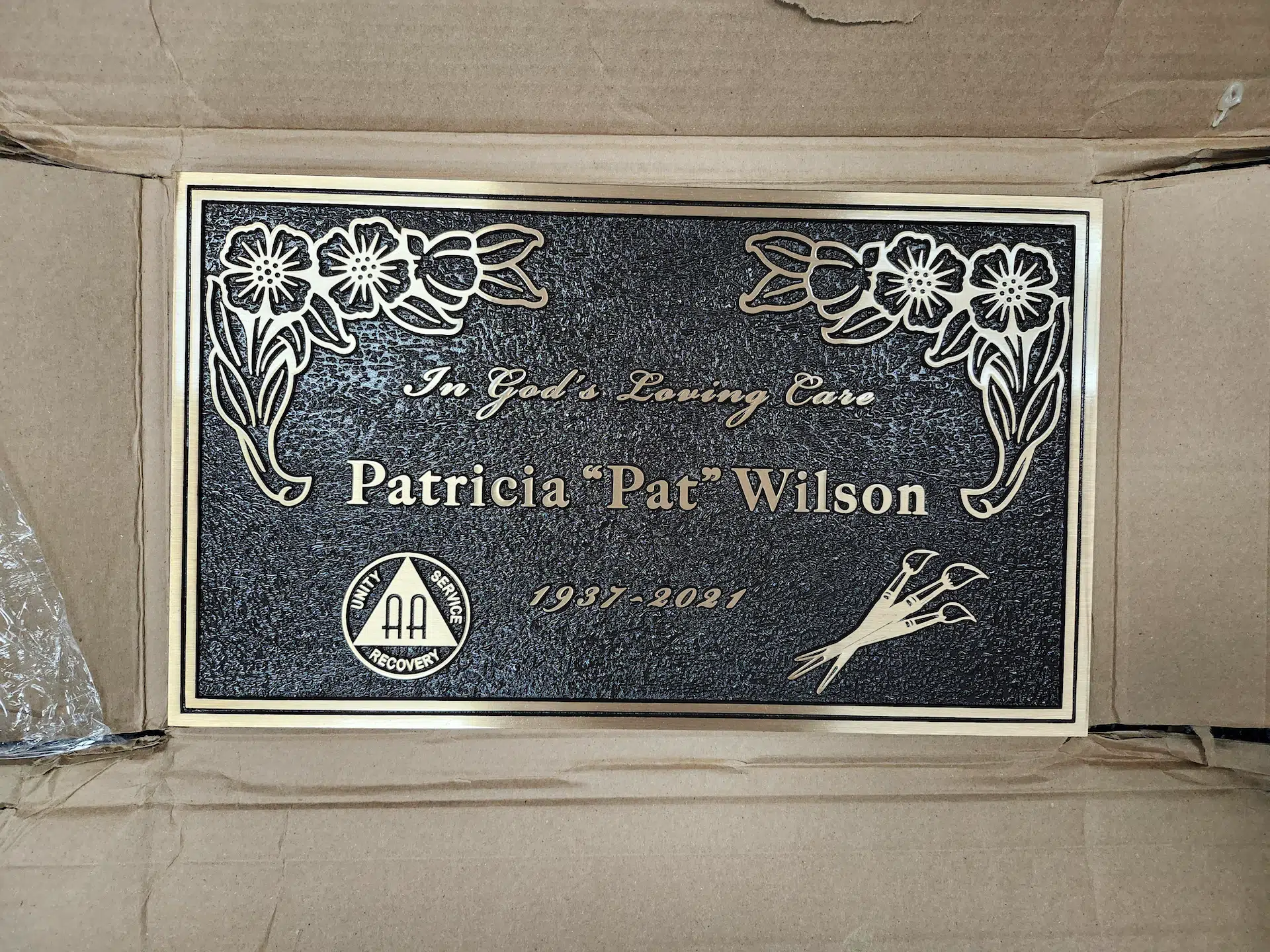 Granite Granite Plaque hand-carved by Granite Plaque Shop in NJ — image 1